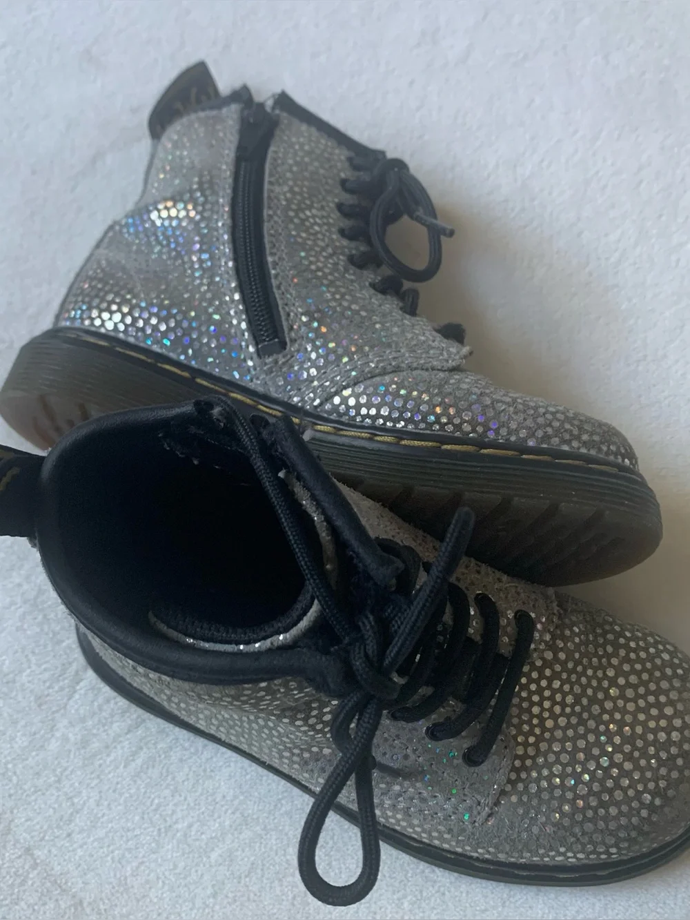Dr. Martens Pascal Iridescent Toddler Boots Size 9